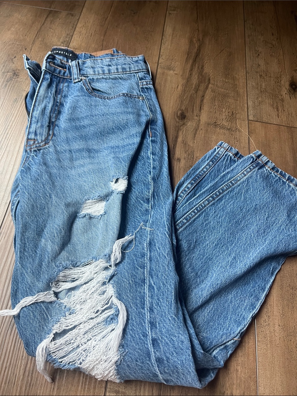 Aeropostale Light Blue Distressed Jeans